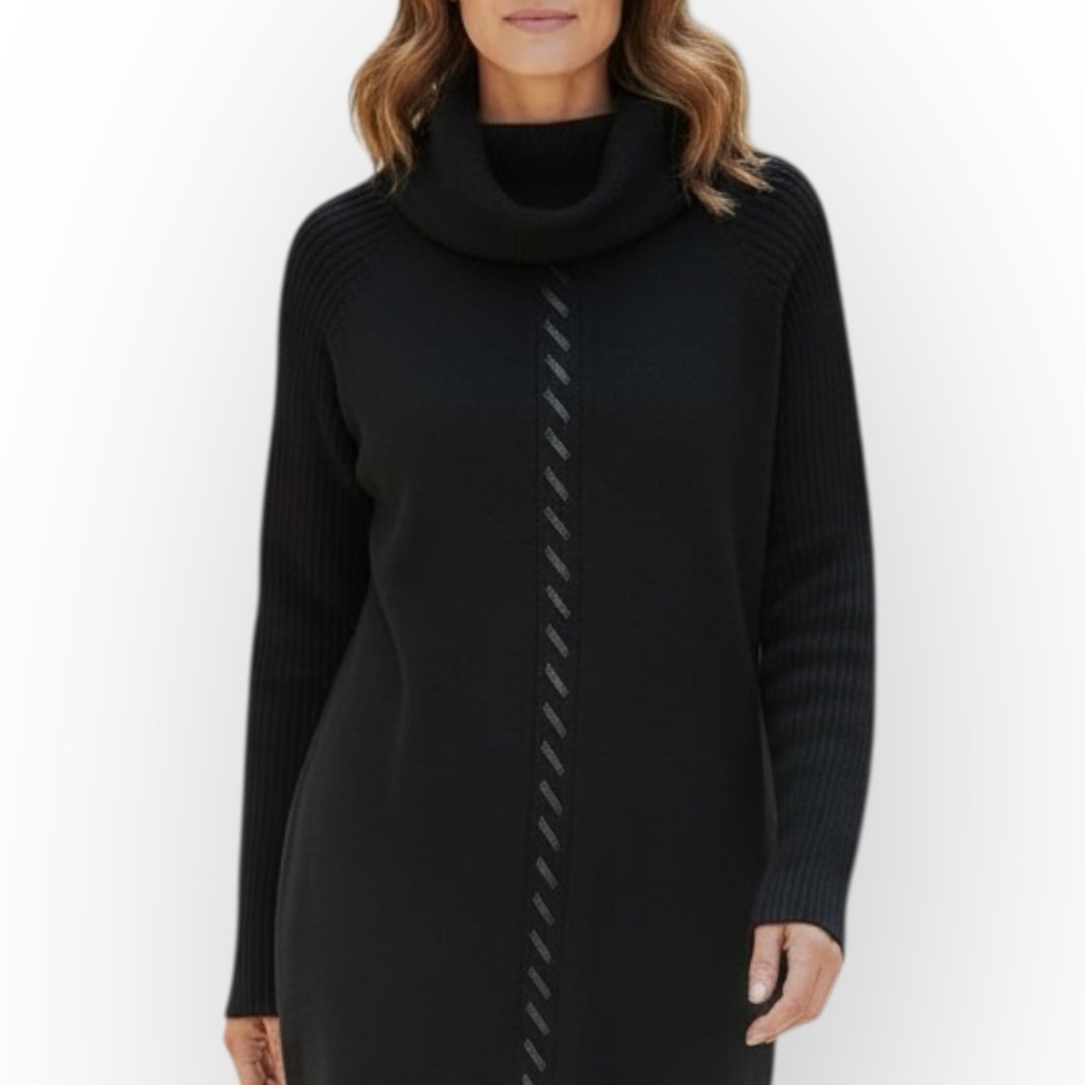 Laura Black Cowl Neck Sweater